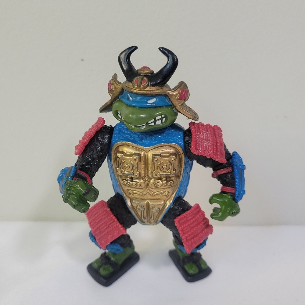 Vintage 1992 TMNT Sewer Samurai Leonardo Action Figure Playmates Toys - Picture 1 of 2